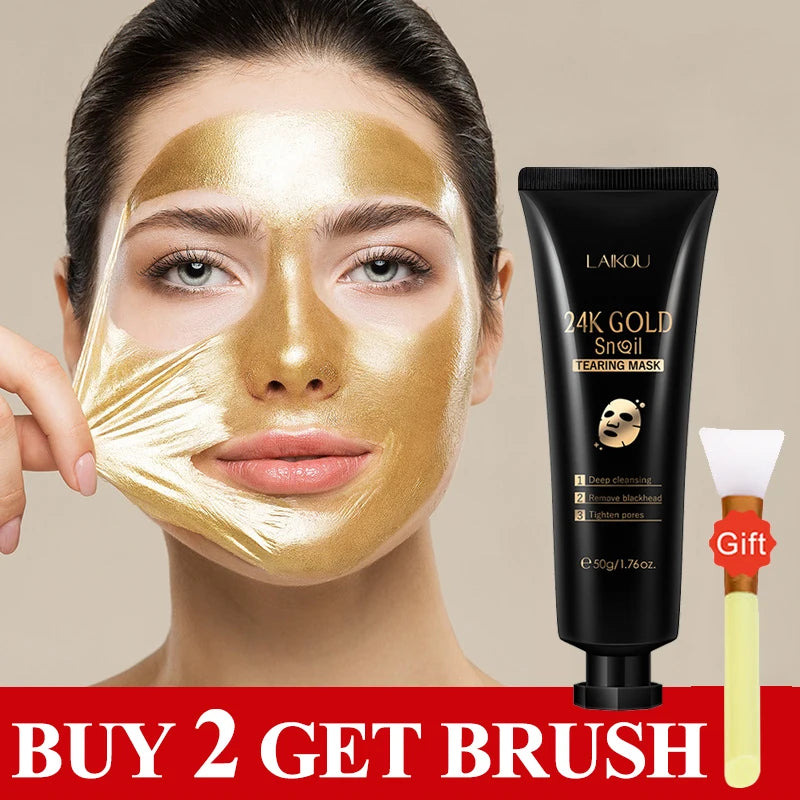 24K Gold Snail Collagen Peel-Off Mask