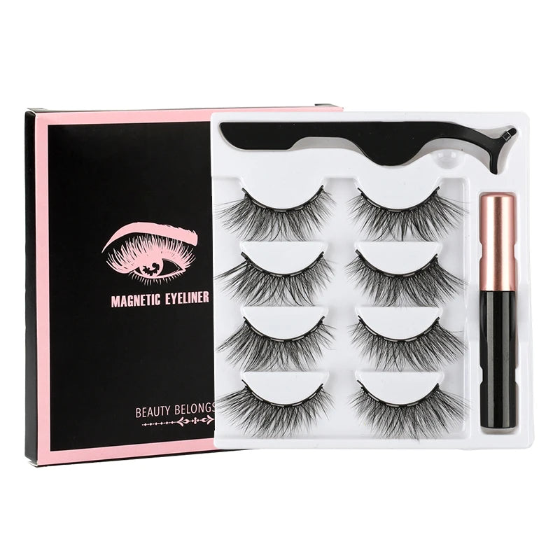 GlamLash Pro - Magnetic Eyelashes & Waterproof Eyeliner Set