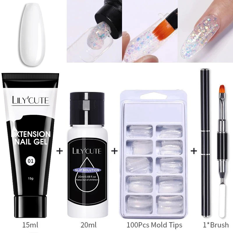 15ml Nail Extension Gel Set for Quick Prolongation