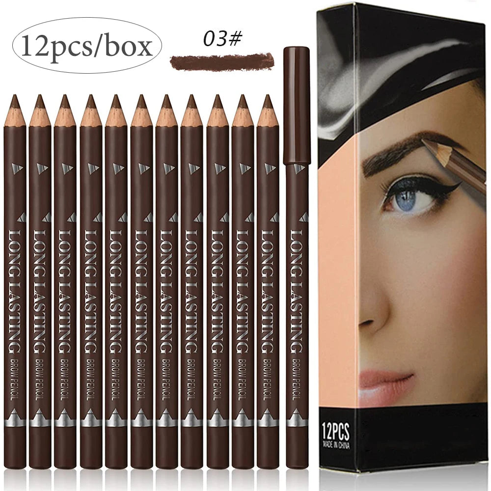 Waterproof Eyebrow Pencil Set (6/12 Pcs)