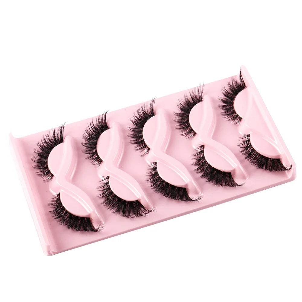 PurrLash - 5-Pair Cat Eye Faux Mink Eyelash Set