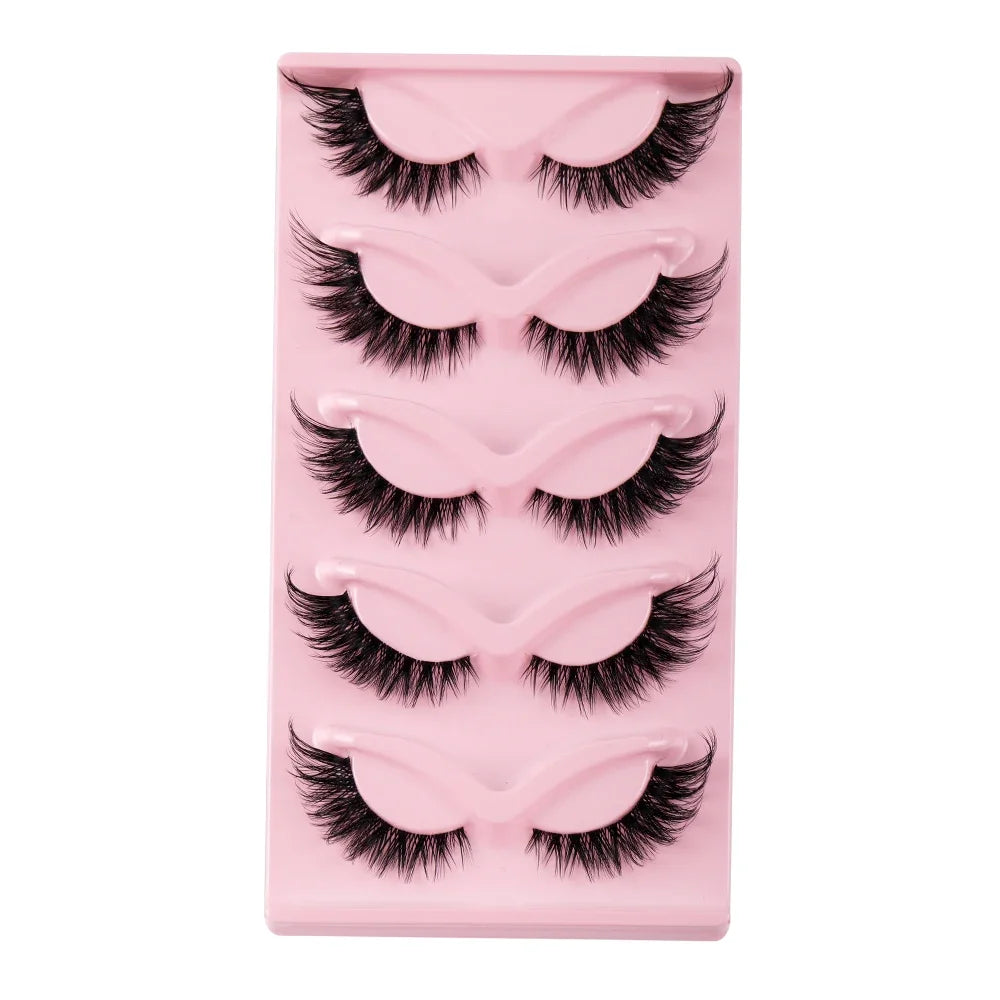 PurrLash - 5-Pair Cat Eye Faux Mink Eyelash Set