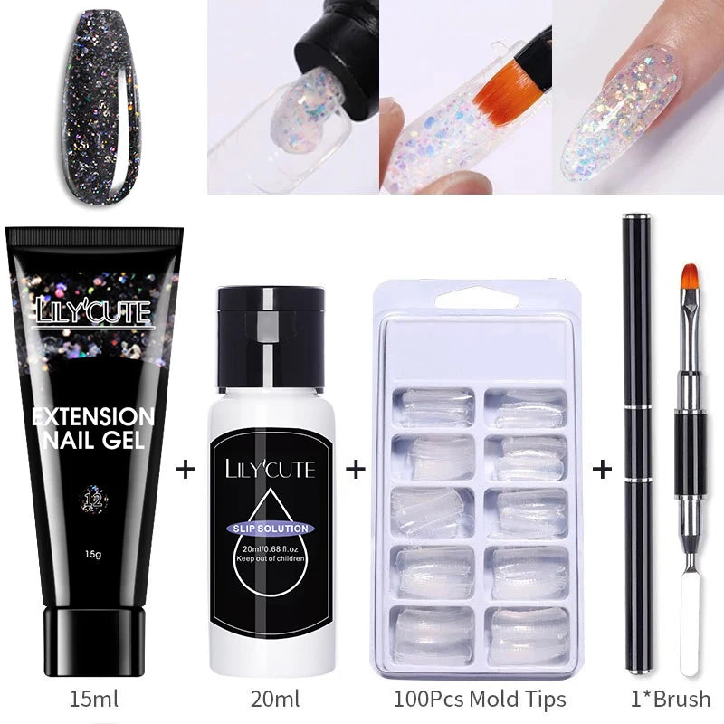 15ml Nail Extension Gel Set for Quick Prolongation