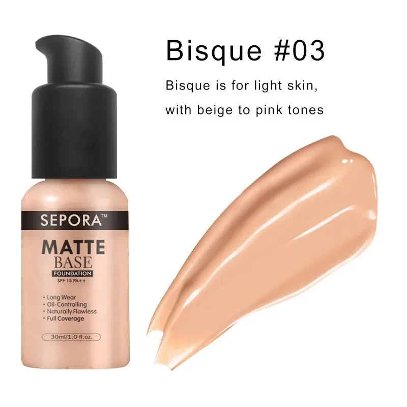 30ml Waterproof Matte Liquid Foundation