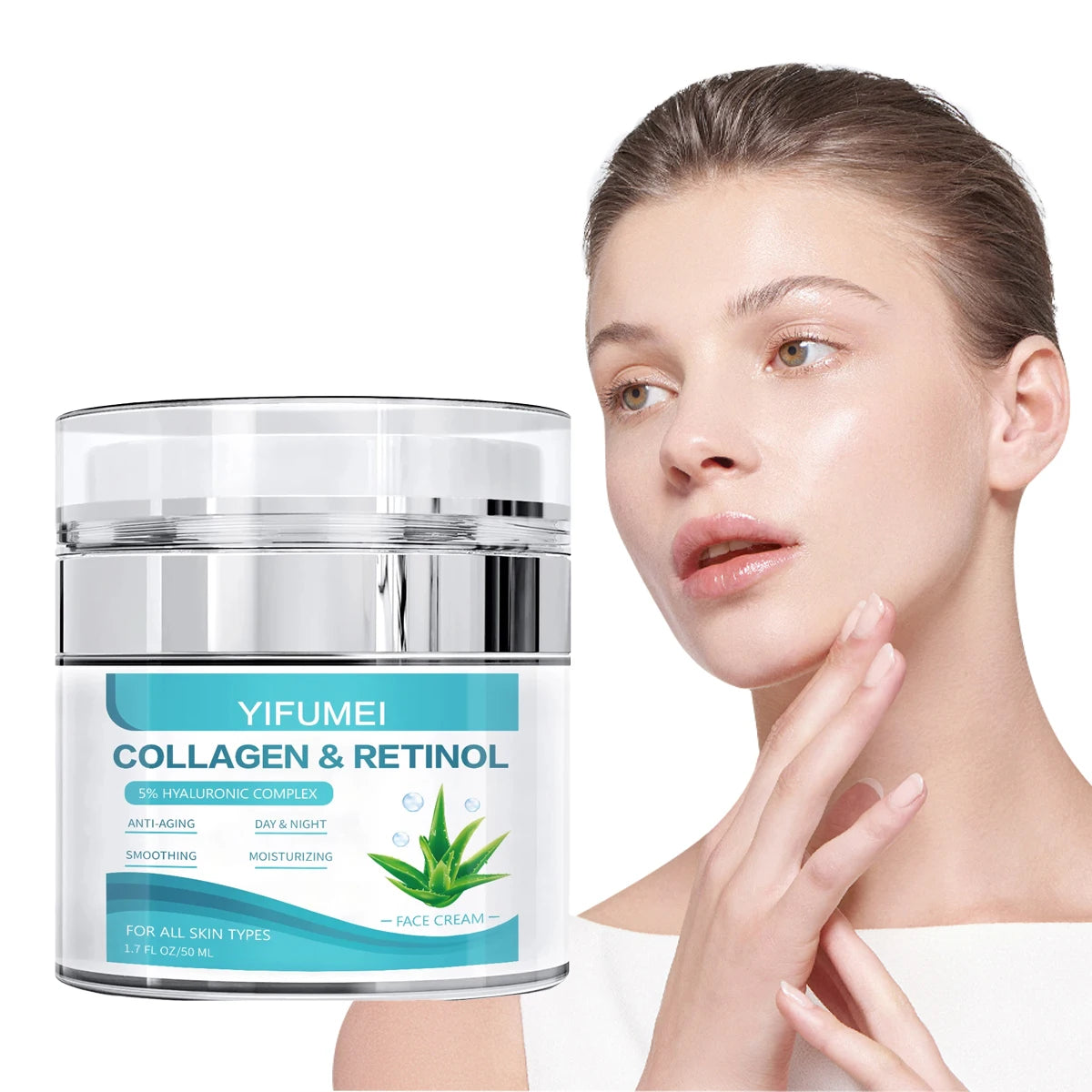 Retinol Anti-Aging Face Cream with Collagen & Hyaluronic Acid