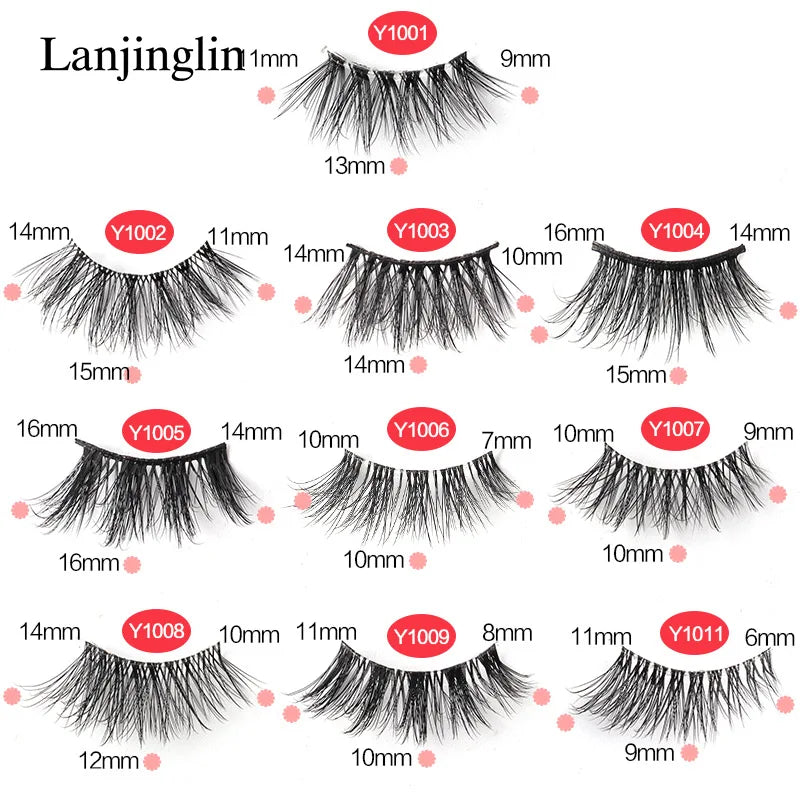 Faux Mink Half Eyelashes Set (3/5/10 Pairs)