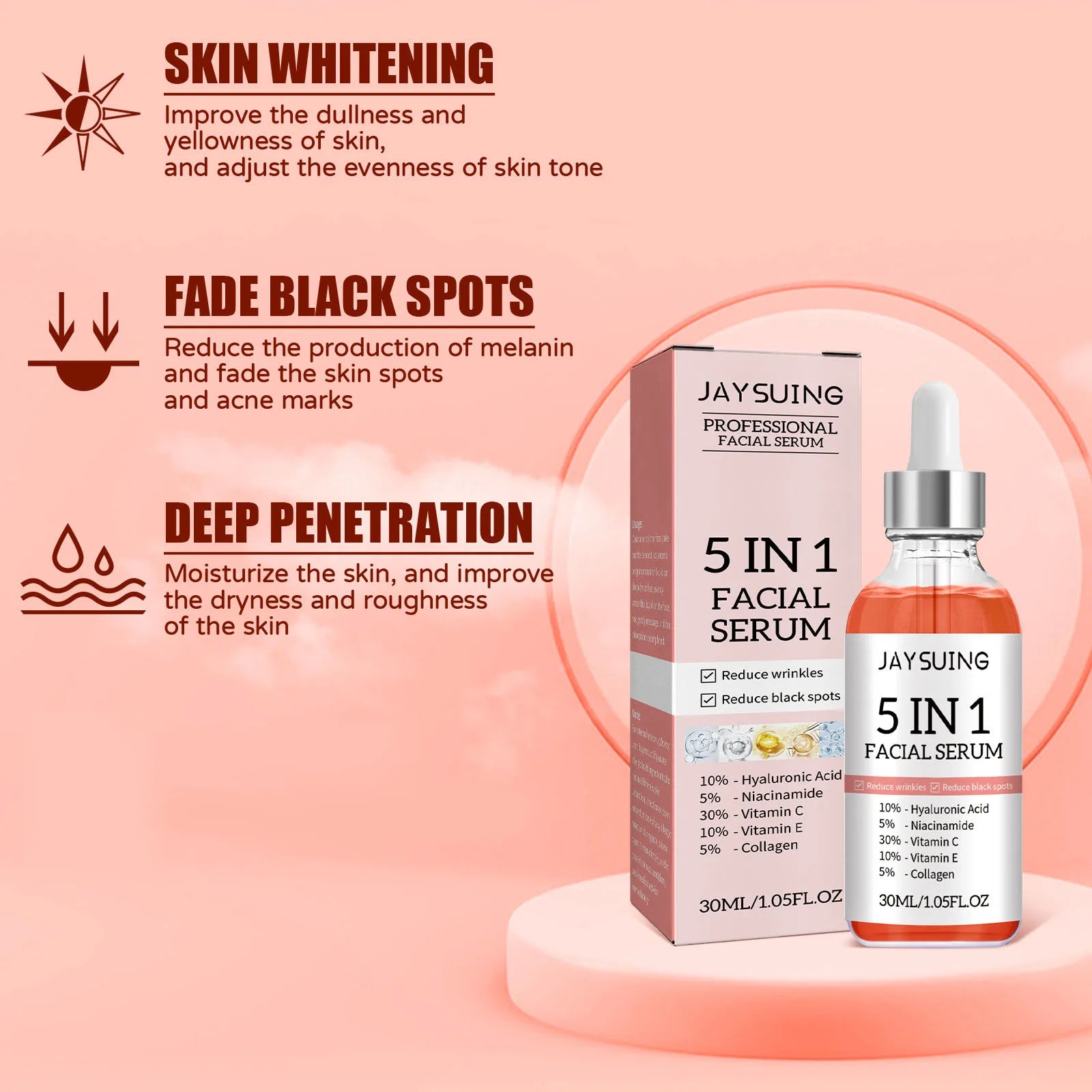 5-in-1 Hydrating & Brightening Face Serum