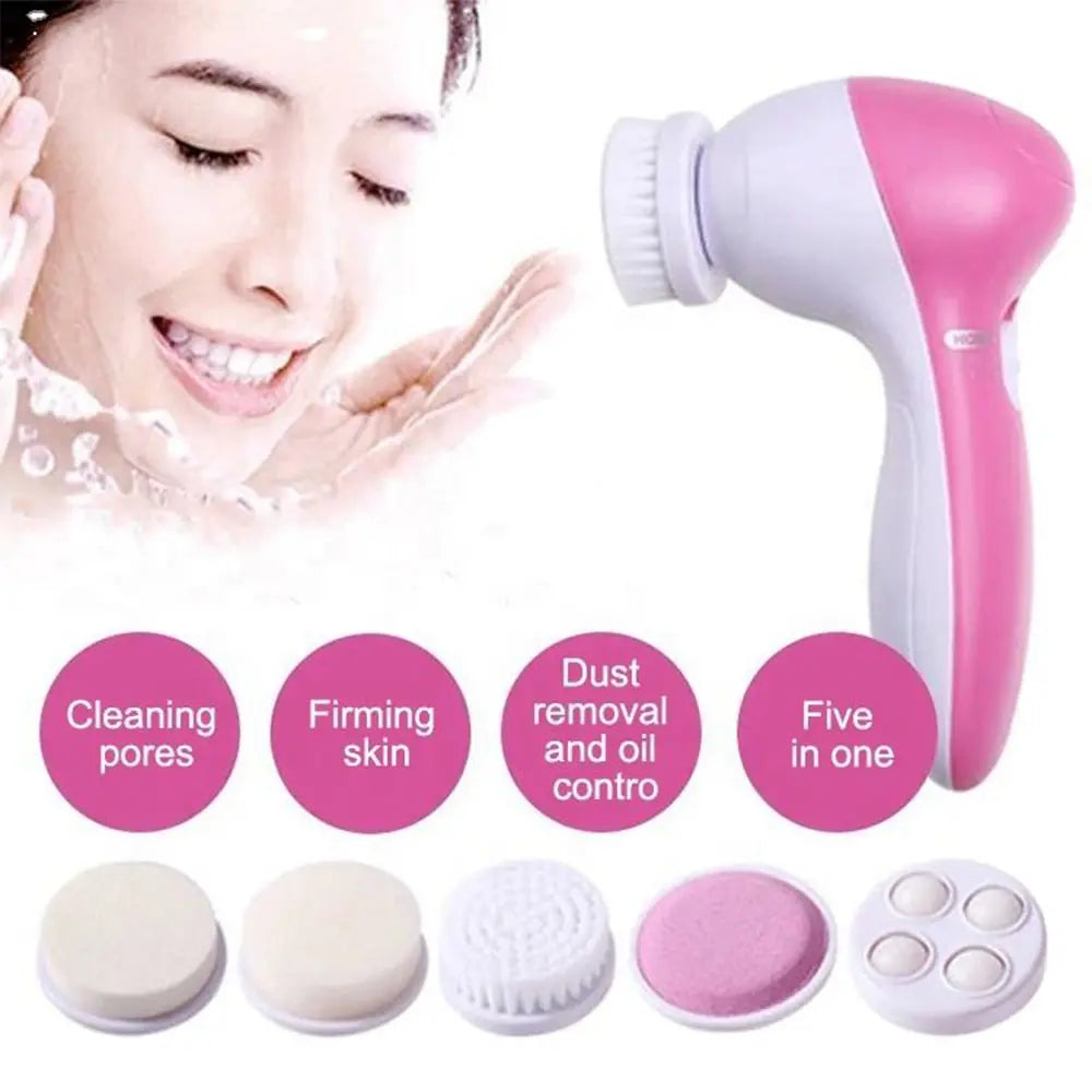 5-in-1 Electric Facial Cleansing Brush