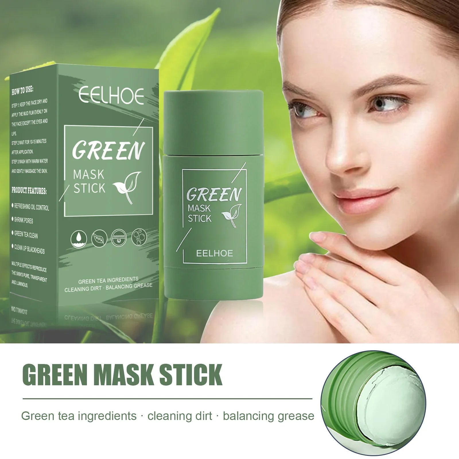 Hydrating Green Tea Facial Mask Stick