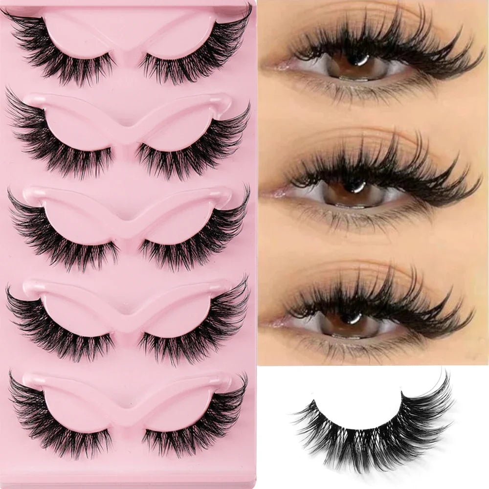 PurrLash - 5-Pair Cat Eye Faux Mink Eyelash Set