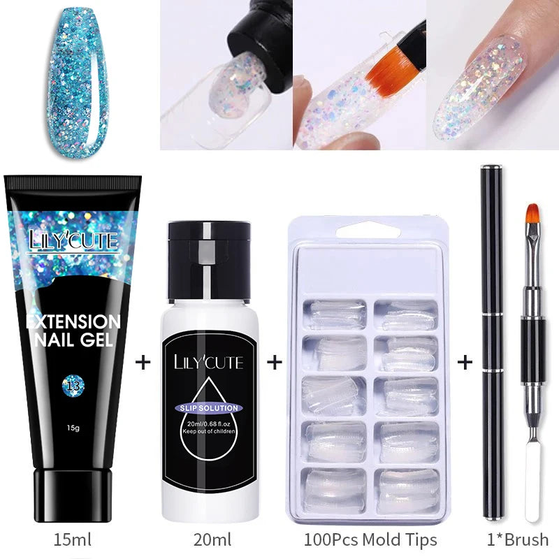 15ml Nail Extension Gel Set for Quick Prolongation