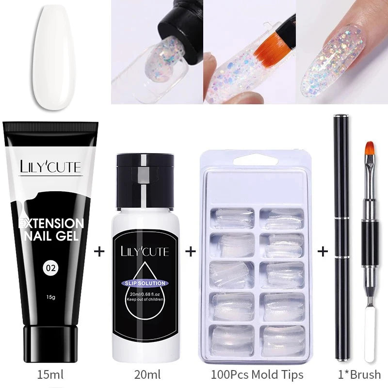 15ml Nail Extension Gel Set for Quick Prolongation