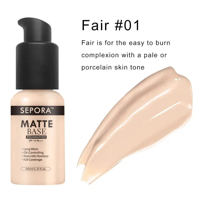 30ml Waterproof Matte Liquid Foundation