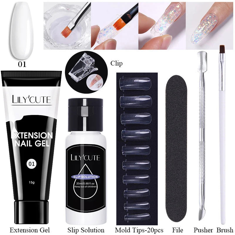 15ml Nail Extension Gel Set for Quick Prolongation