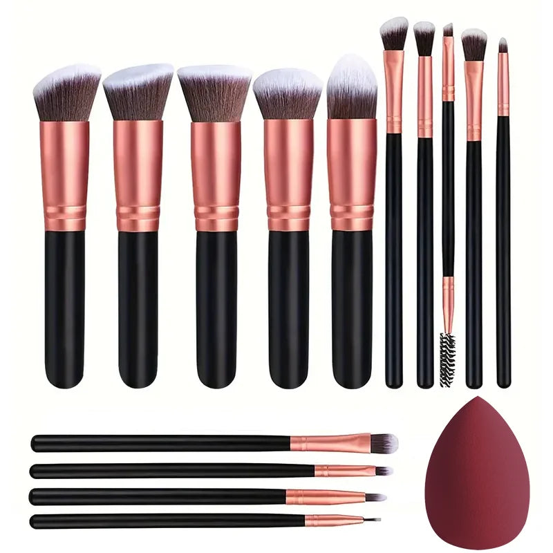 3/14/16-Piece Professional Makeup Brush Set