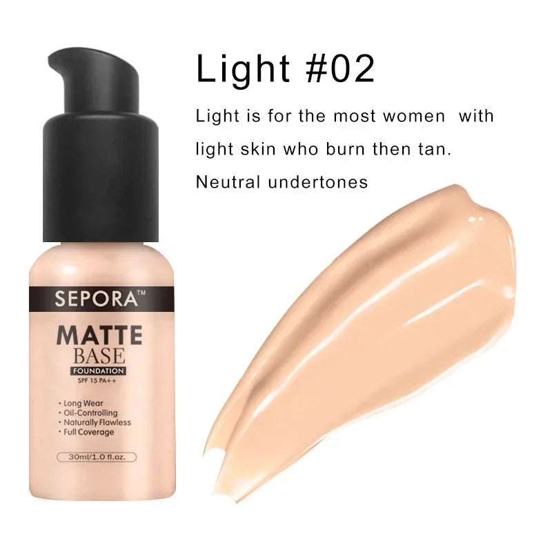 30ml Waterproof Matte Liquid Foundation