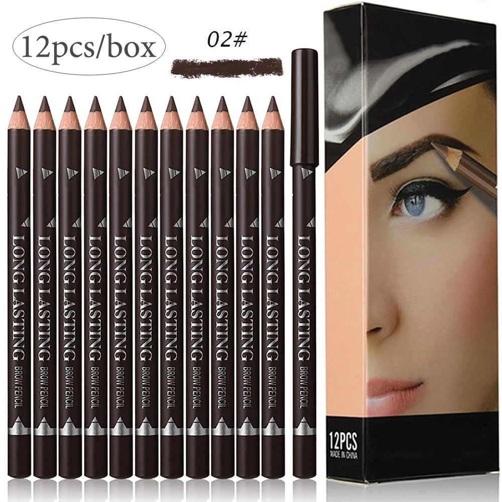 Waterproof Eyebrow Pencil Set (6/12 Pcs)